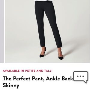 Petite Spanx The Perfect Pant, Skinny Ankle Back Seam